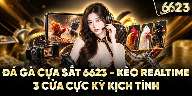 Đá Gà Cựa Sắt 6623 - Kèo Realtime 3 Cửa Kịch Tính