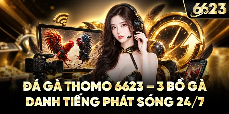 Đá Gà Thomo 6623 - 3 Bồ Gà Danh Tiếng Phát Sóng 24/7
