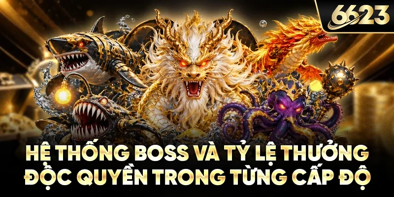 Hệ thống boss và tỷ lệ thưởng độc quyền trong từng cấp độ