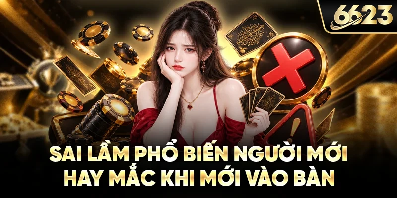Sai lầm phổ biến người mới hay mắc khi mới vào bàn