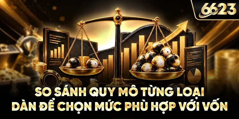 So sánh quy mô từng loại dàn để chọn mức phù hợp với vốn
